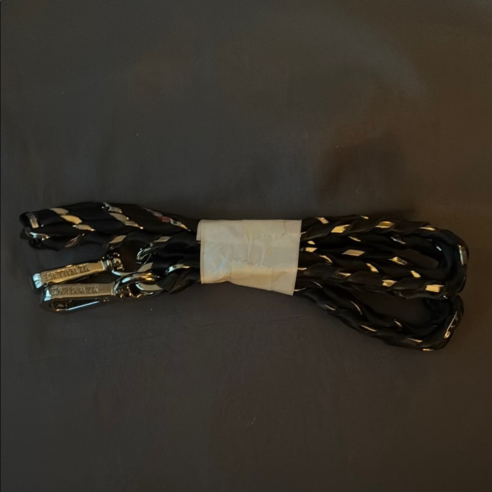 MZ Wallace Black leather with silver hardware replacement chain